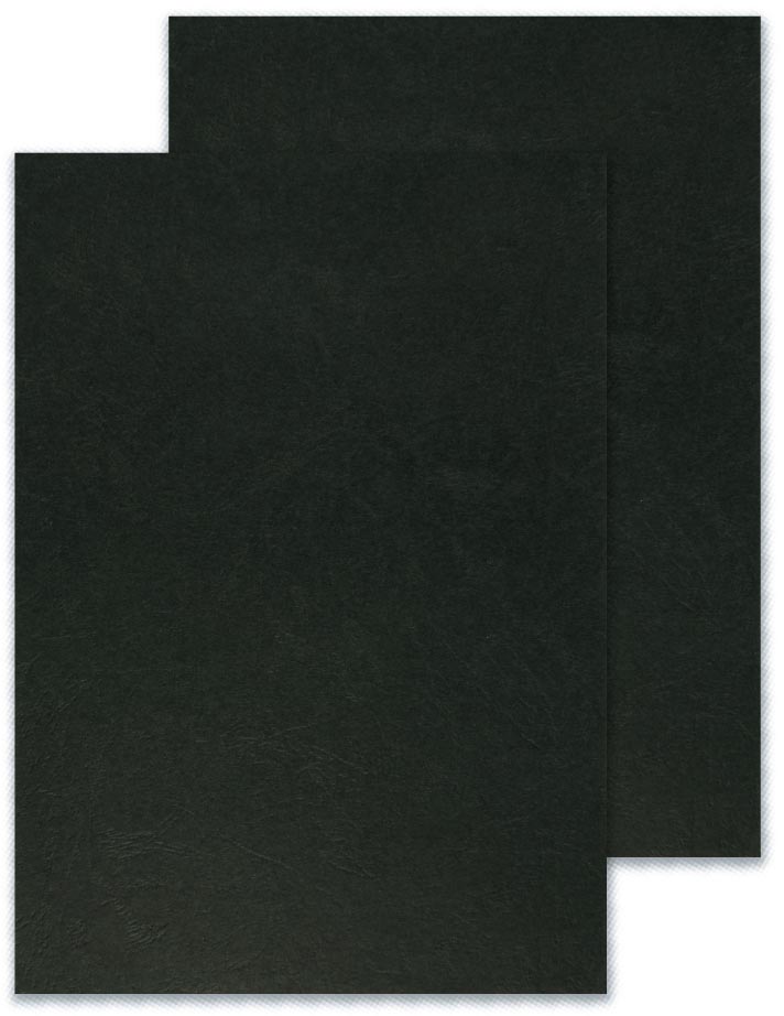 Q-Connect dekblad A4 leder 250 grams 100 stuks zwart Q-Connect dekblad A4 leder 250 grams 100 stuks zwart