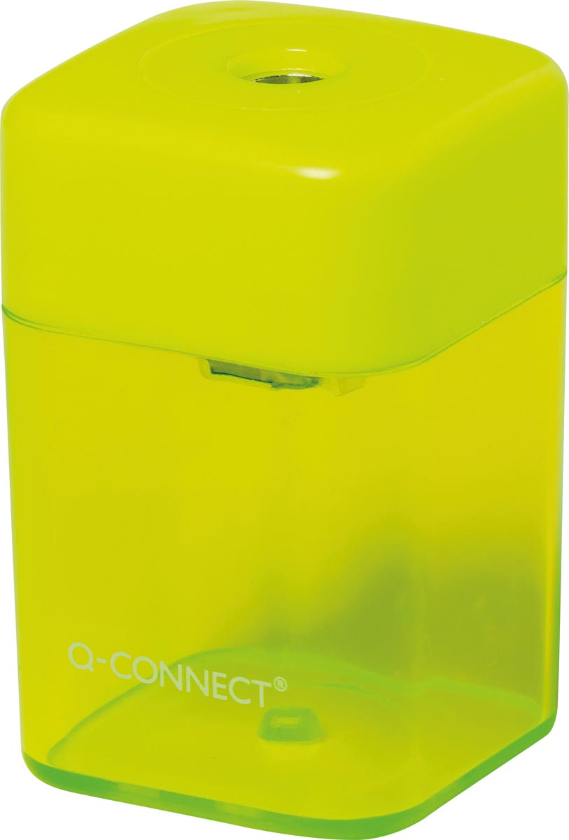 Q-CONNECT potloodslijper 1 gaats geassorteerde kleuren afbeelding