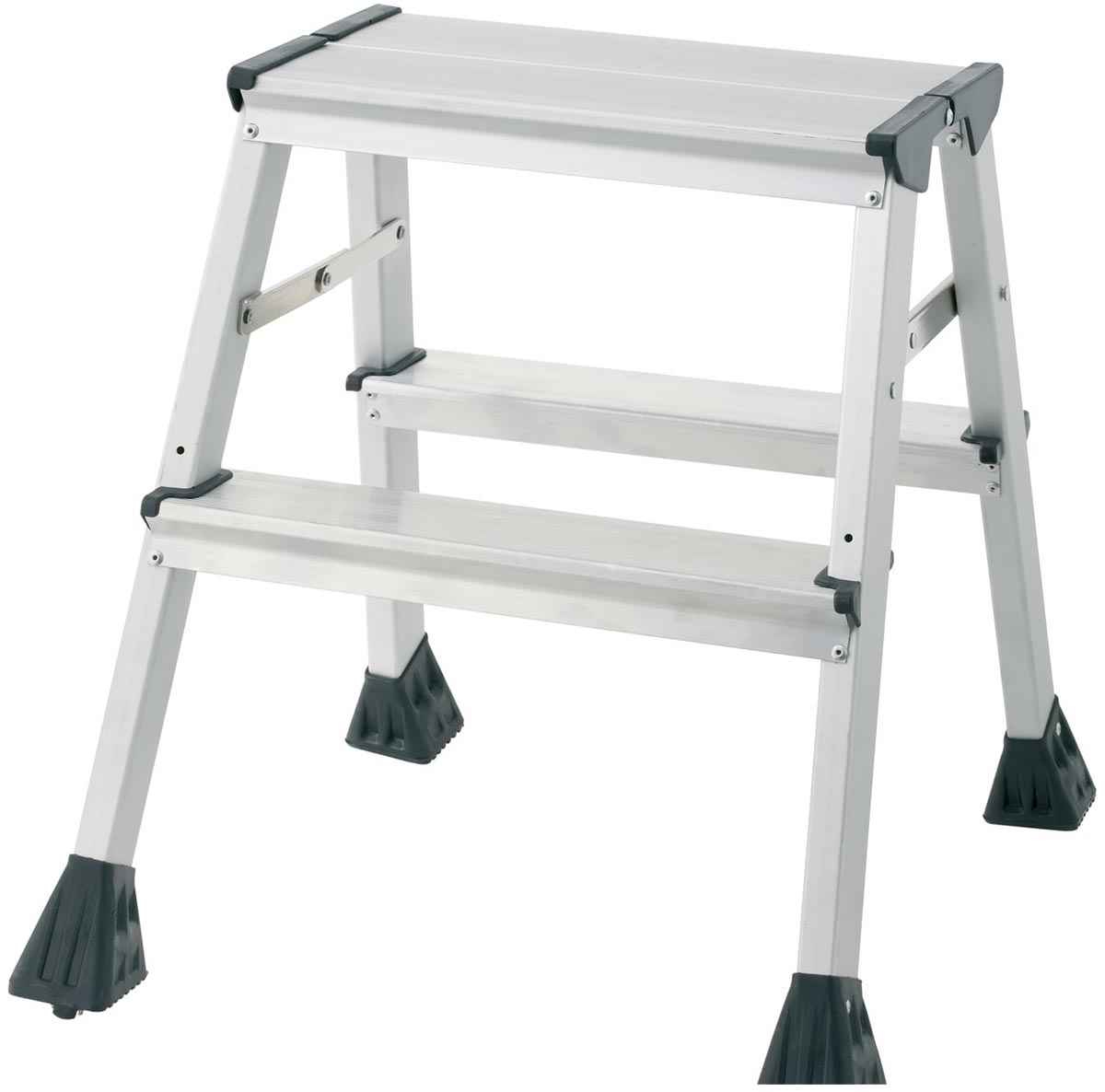 Q-CONNECT aluminum ladder, 2 treden
