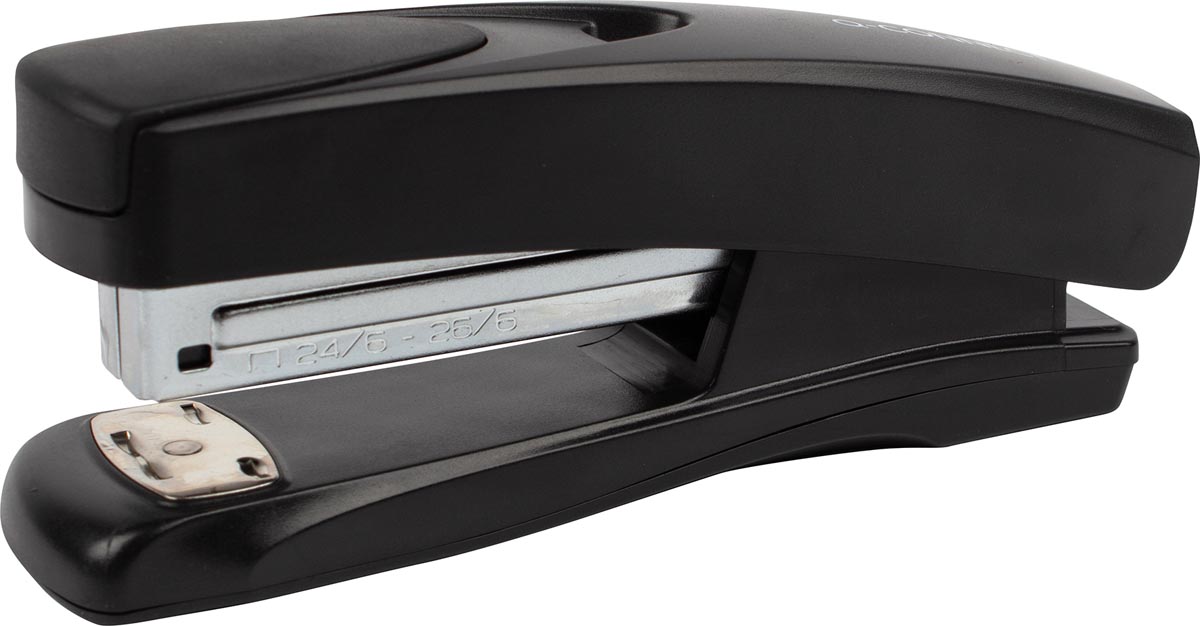Q-CONNECT nietmachine half strip, 20 blad, kunststof, zwart afbeelding
