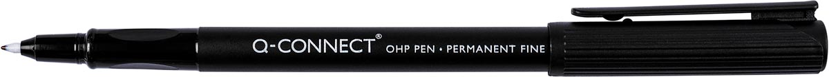 Q-CONNECT OHP marker, permanent, fijn, zwart Q-CONNECT OHP marker, permanent, fijn, zwart