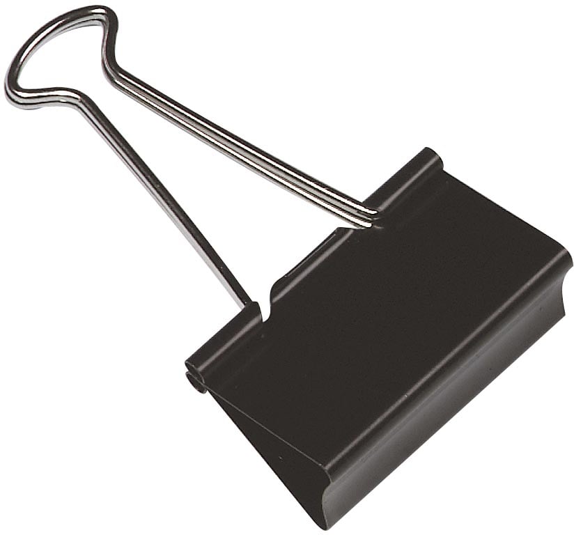 Q-CONNECT foldbackclip, zwart, 19 mm