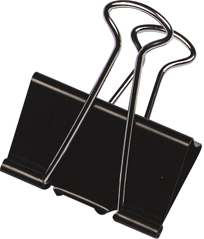 Q-CONNECT foldbackclip, zwart, 19 mm, doosje van 10 stuks