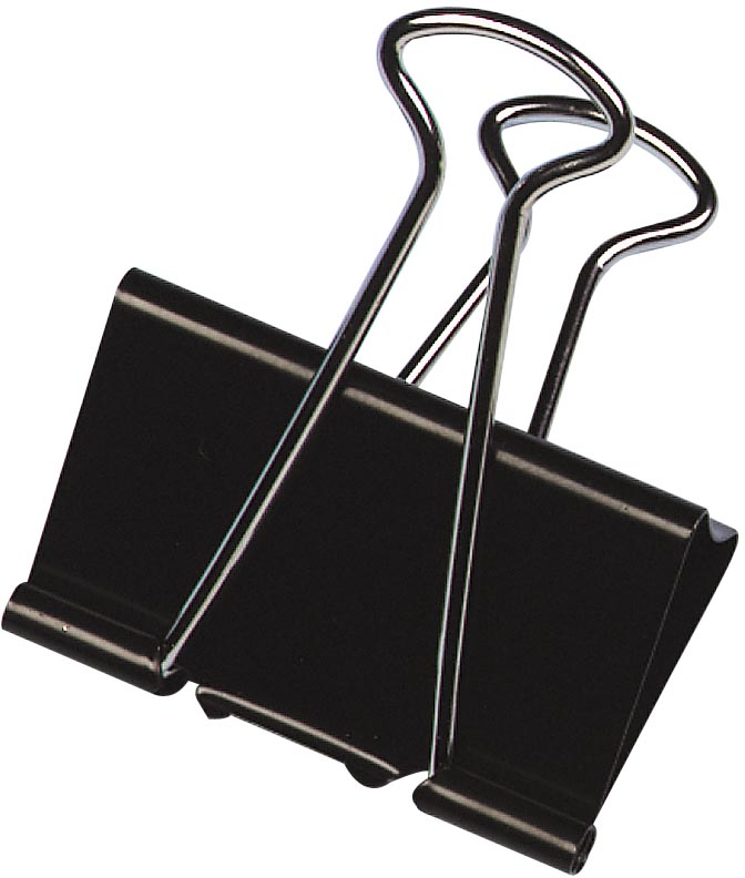 Q-CONNECT foldbackclip, zwart, 51 mm, doosje van 10 stuks afbeelding
