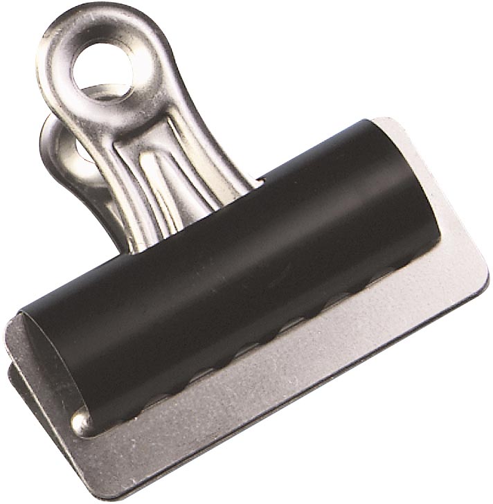 Q-CONNECT bulldogclip, zwart, 25 mm, doos van 10 stuks afbeelding