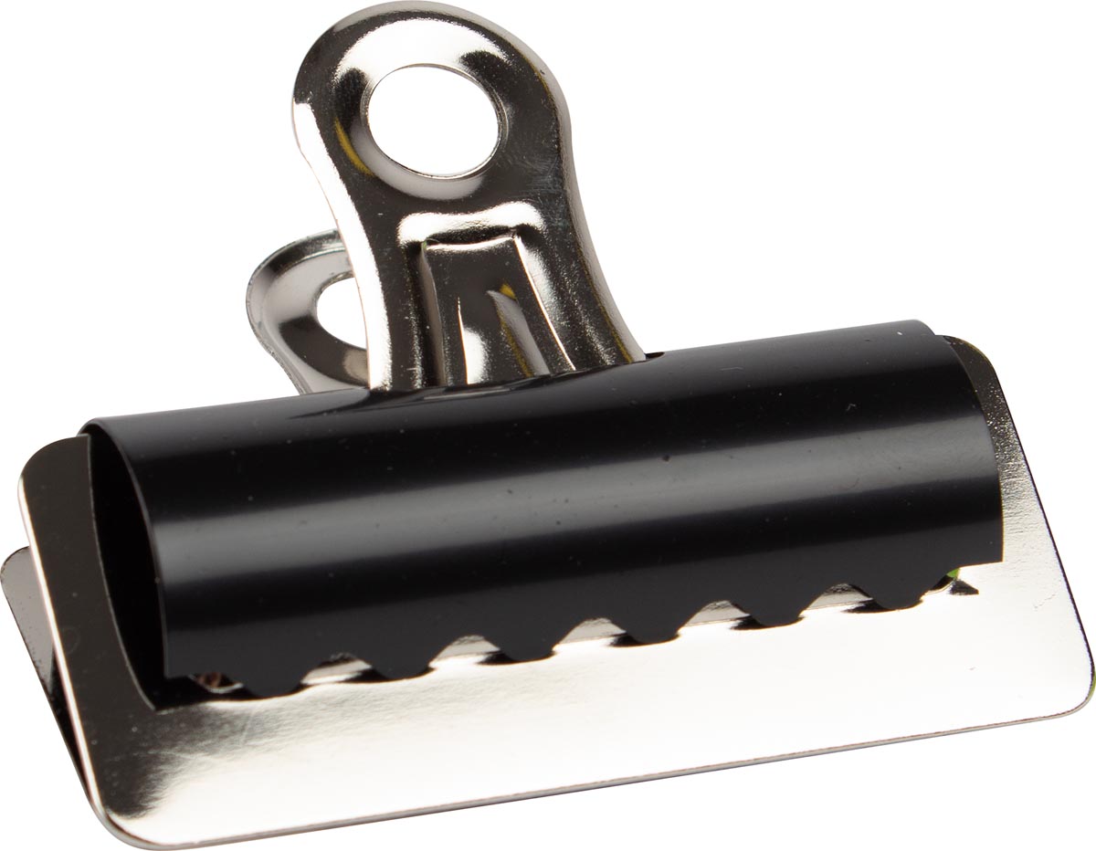 Q-CONNECT bulldogclip, zwart, 70 mm, doos van 10 stuks afbeelding