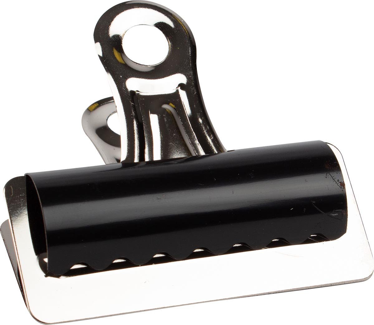 Q-CONNECT bulldogclip, zwart, 75 mm, doos van 10 stuks afbeelding