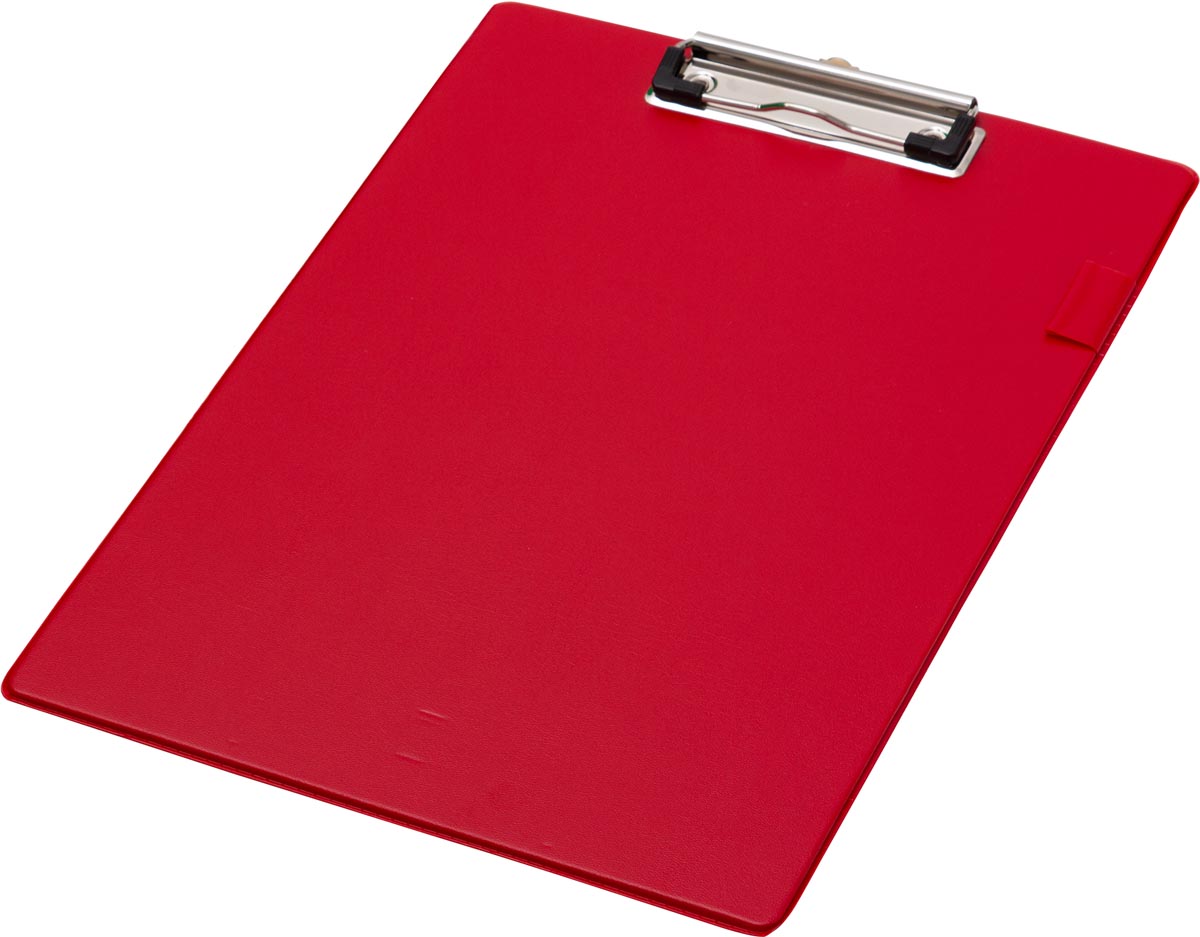 Q-CONNECT klemplaat, PP, ft A4, rood afbeelding