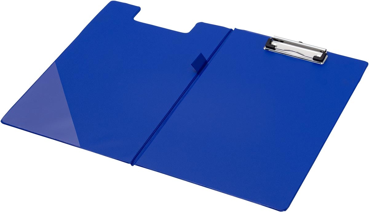 Q-CONNECT klemplaat, PP, ft A4, dubbel, blauw afbeelding