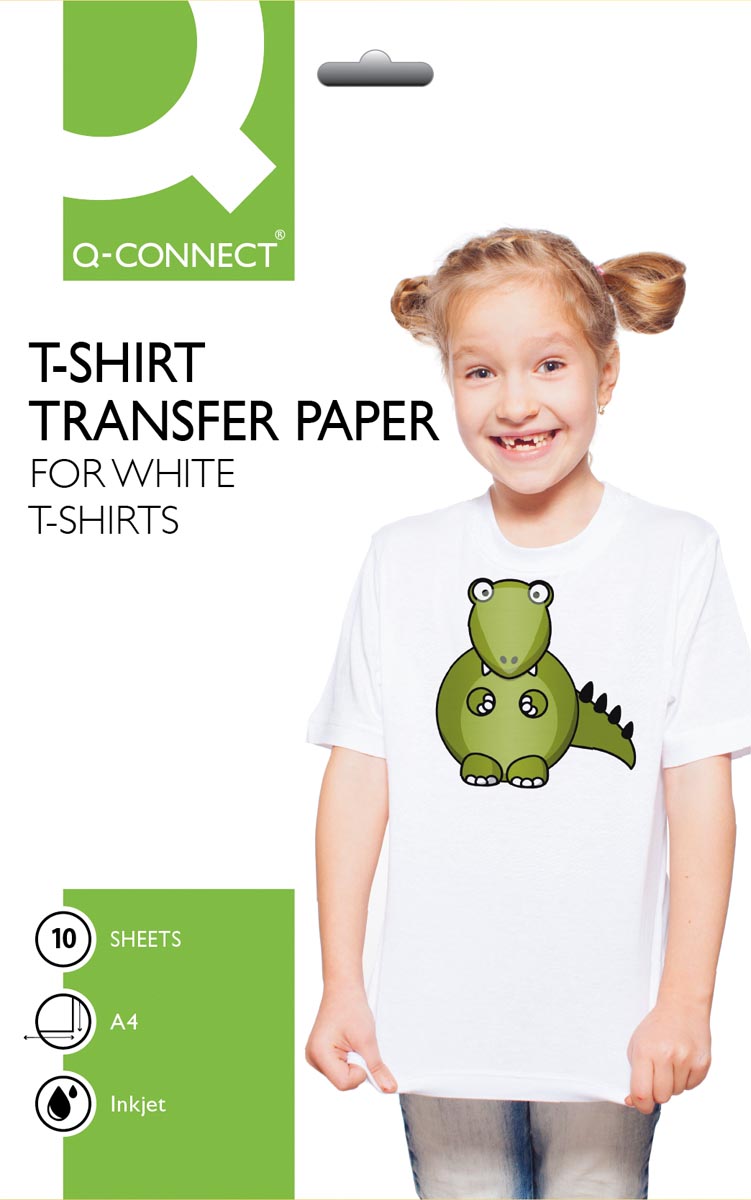 Q-CONNECT T-Shirt Transfer Paper, pak van 10 vel afbeelding
