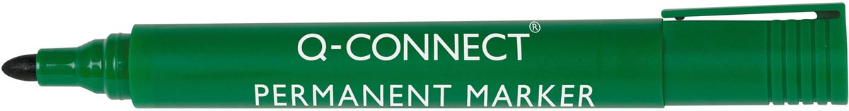 Q-CONNECT permanent marker, 2-3 mm, ronde punt, groen