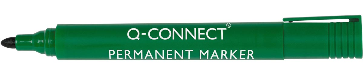 Q-CONNECT permanent marker, 2-3 mm, ronde punt, groen afbeelding