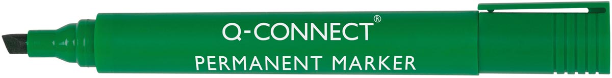 Q-CONNECT permanent marker, 2-5 mm, schuine punt, groen afbeelding