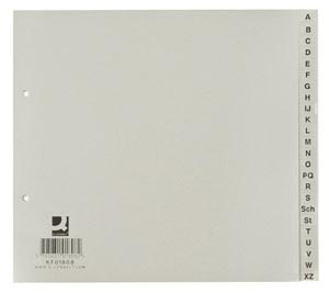 Q-Connect tabbladen set A-Z 1/2 uit pp A4 grijs