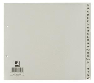 Q-Connect tabbladen set A-Z 1/2 uit pp A4 grijs Q-Connect tabbladen set A-Z 1/2 uit pp A4 grijs