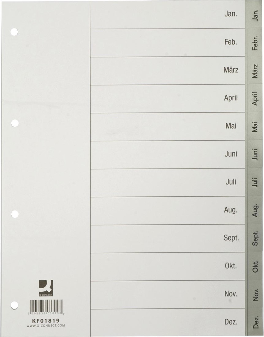 HOMSFOU - Lot De 4 Intercalaires Classeur A5 En PP Avec Pochettes