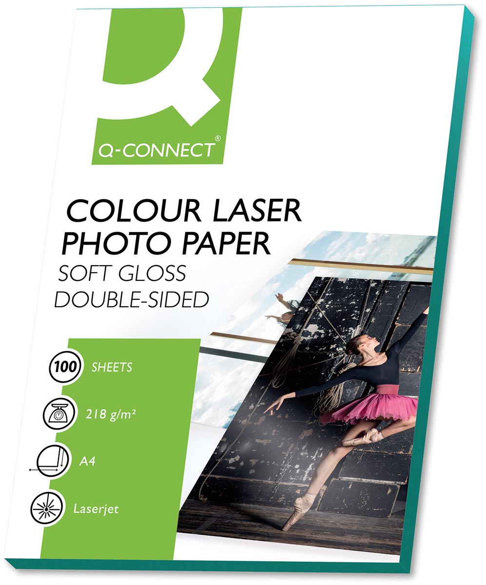 Q-CONNECT fotopapier, ft A4, 218 g, pak van 100 vel afbeelding