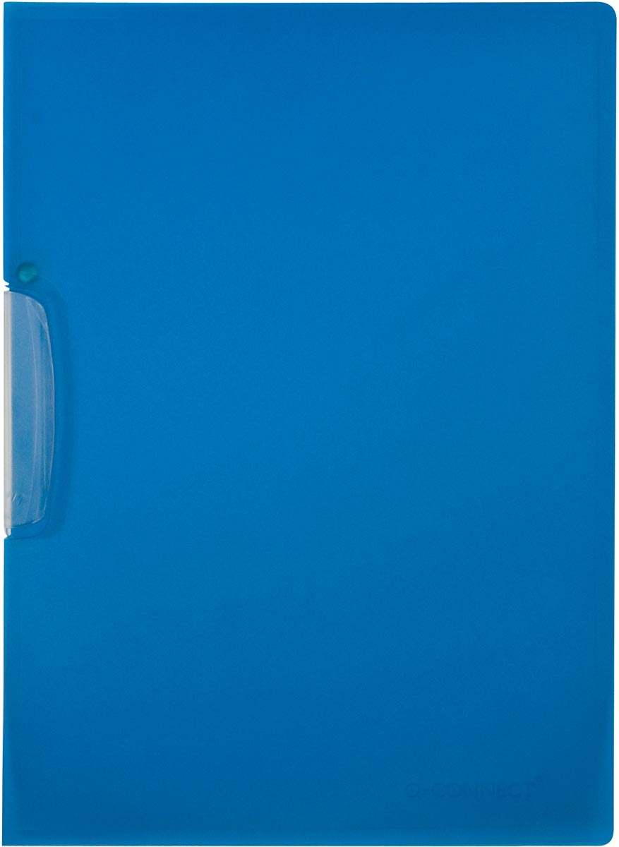 Q-CONNECT Klemmap swingclip A4 Transparant blauw afbeelding