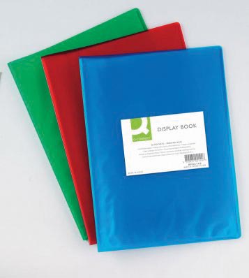 Q-Connect showalbum personaliseerbaar A4 20 tassen transparant groen Q-Connect showalbum personaliseerbaar A4 20 tassen transparant groen