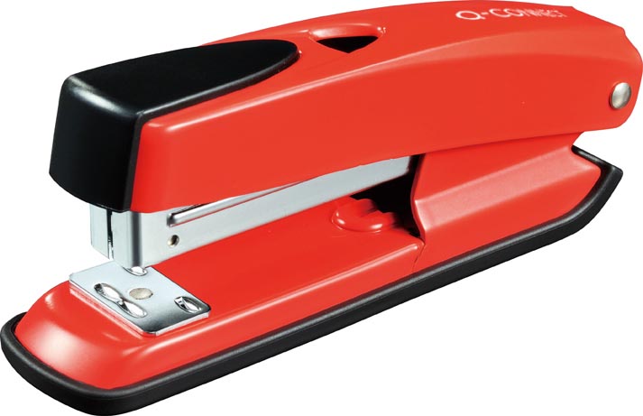 Q-CONNECT nietmachine half strip, 20 blad, metaal, rood Q-CONNECT nietmachine half strip, 20 blad, metaal, rood