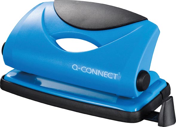 Q-CONNECT perforator Light Duty, 10 blad, blauw Q-CONNECT perforator Light Duty, 10 blad, blauw