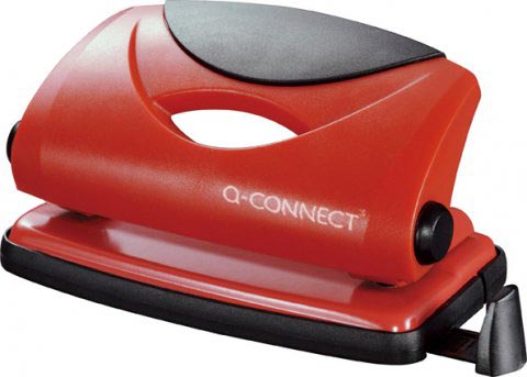 Q-CONNECT perforator Light Duty, 10 blad, rood Q-CONNECT perforator Light Duty, 10 blad, rood
