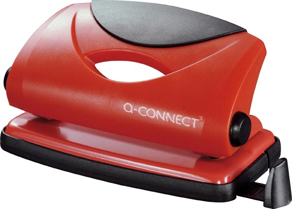 Q-CONNECT perforator Light Duty, 10 blad, rood Q-CONNECT perforator Light Duty, 10 blad, rood
