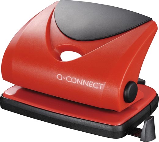 Q-CONNECT perforator Medium Duty, 20 blad, rood