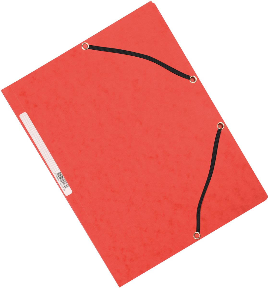 Q-CONNECT elastomap, A4, 3 kleppen en elastieken, karton, rood afbeelding