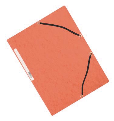 Q-CONNECT elastomap, A4, 3 kleppen en elastieken, karton, rood Q-CONNECT elastomap, A4, 3 kleppen en elastieken, karton, rood