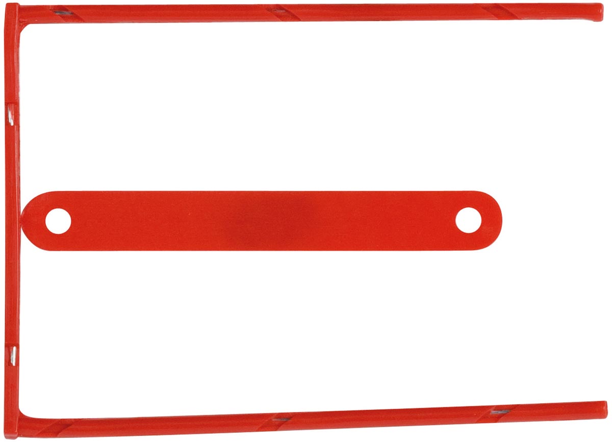 Q-CONNECT archiefbinder D-clip, doos van 100 stuks, rood afbeelding