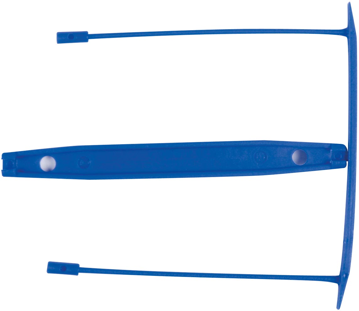 Q-CONNECT archiefbinder E-clip, doos van 100 stuks, blauw afbeelding