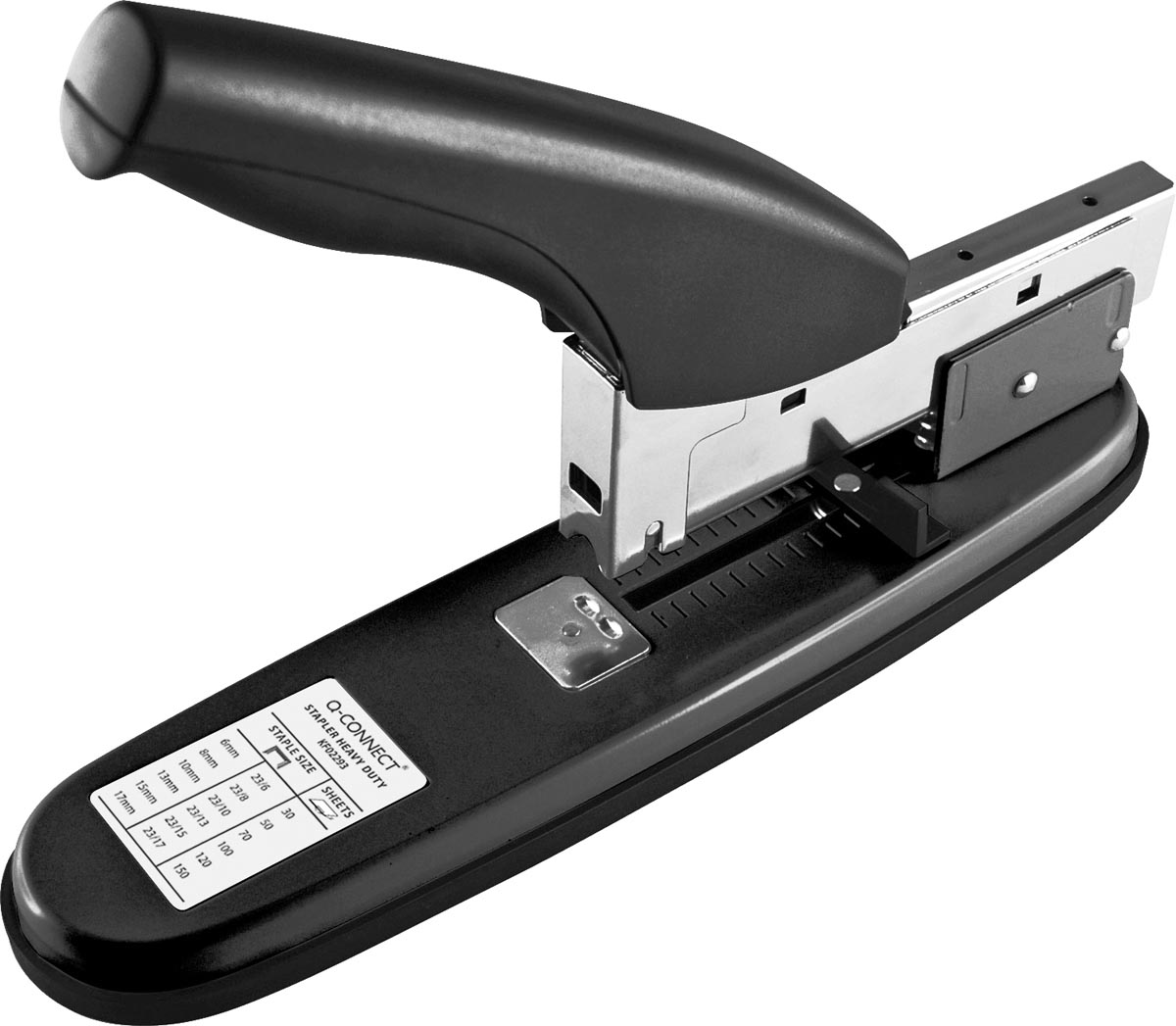 Q-CONNECT blokhechter, inlegdiepte 70 mm, zwart afbeelding