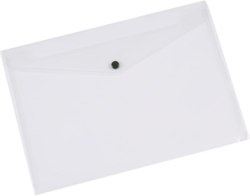Q-CONNECT documentenmap, A3, transparante PP, drukknopsluiting