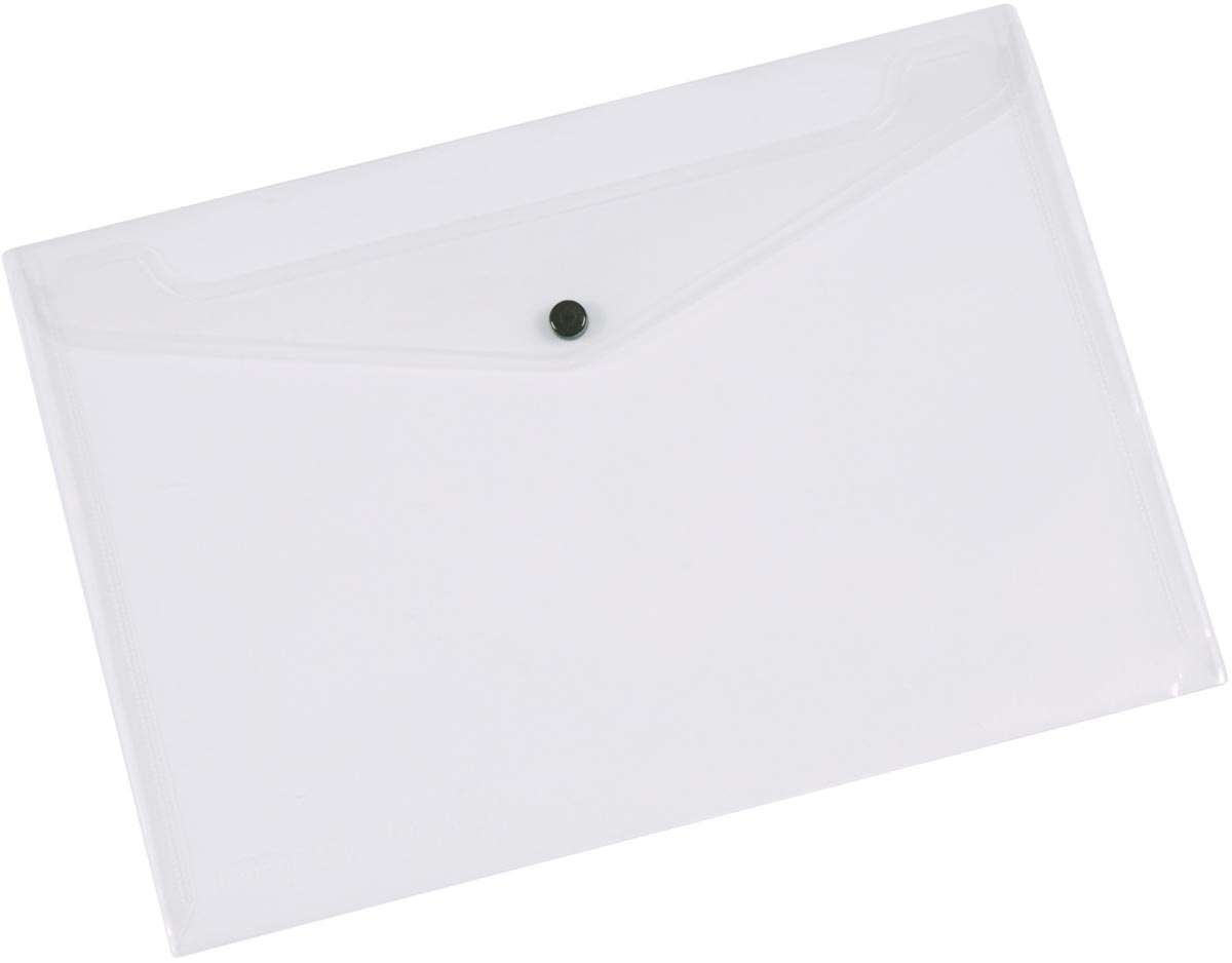 Q-CONNECT documentenmap, A3, transparante PP, drukknopsluiting afbeelding