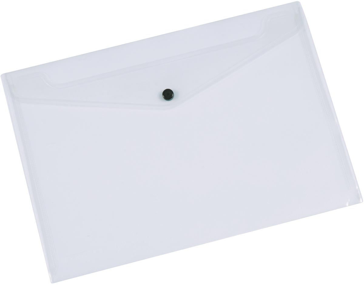 Q-CONNECT documentenmap, A5, transparante PP, drukknopsluiting afbeelding