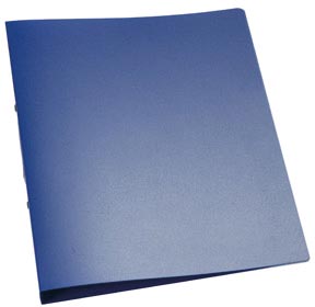 Q-CONNECT ringmap, PP, 2 ringen, 25 mm, transparant blauw Q-CONNECT ringmap, PP, 2 ringen, 25 mm, transparant blauw