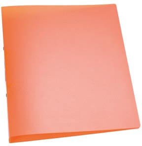 Q-CONNECT ringmap, PP, 2 ringen, 25 mm, transparant oranje Q-CONNECT ringmap, PP, 2 ringen, 25 mm, transparant oranje