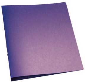 Q-CONNECT ringmap, PP, 2 ringen, 25 mm, transparant paars Q-CONNECT ringmap, PP, 2 ringen, 25 mm, transparant paars