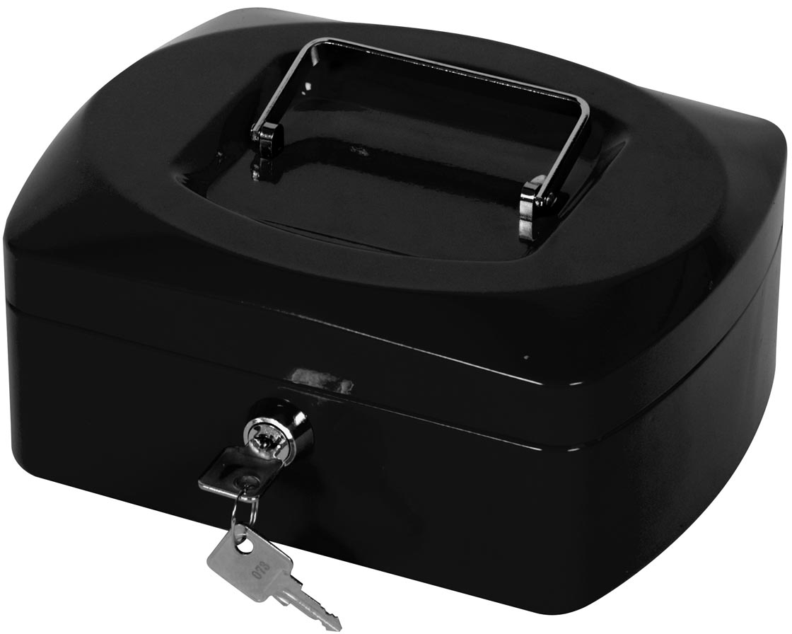 Q-CONNECT geldkoffer, 205 x 160 x 85 mm, zwart