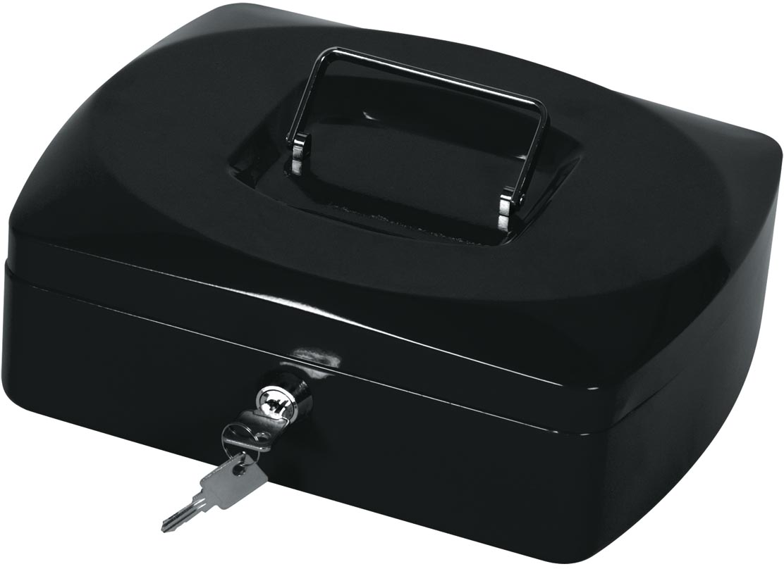 Q-CONNECT geldkoffer, 255 x 200 x 85 mm, zwart afbeelding