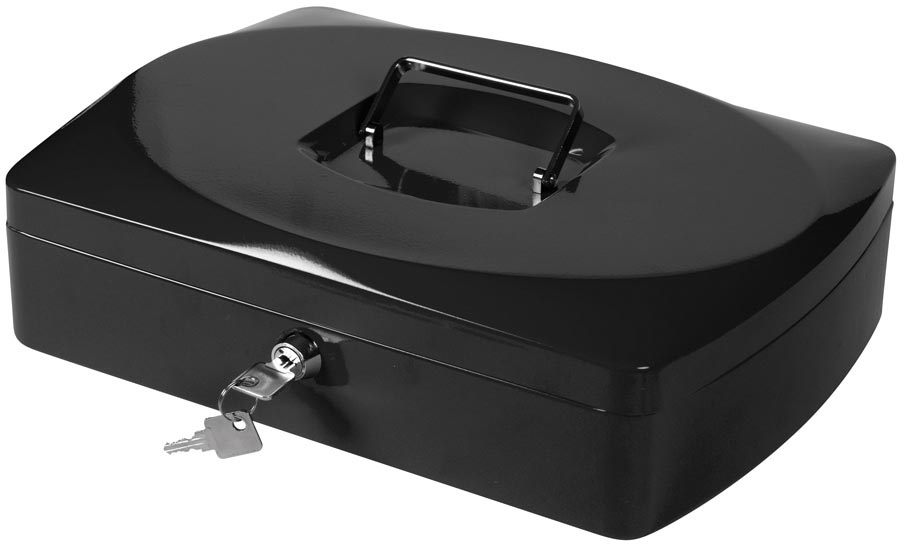 Q-CONNECT geldkoffer, 325 x 235 x 85 mm, zwart afbeelding