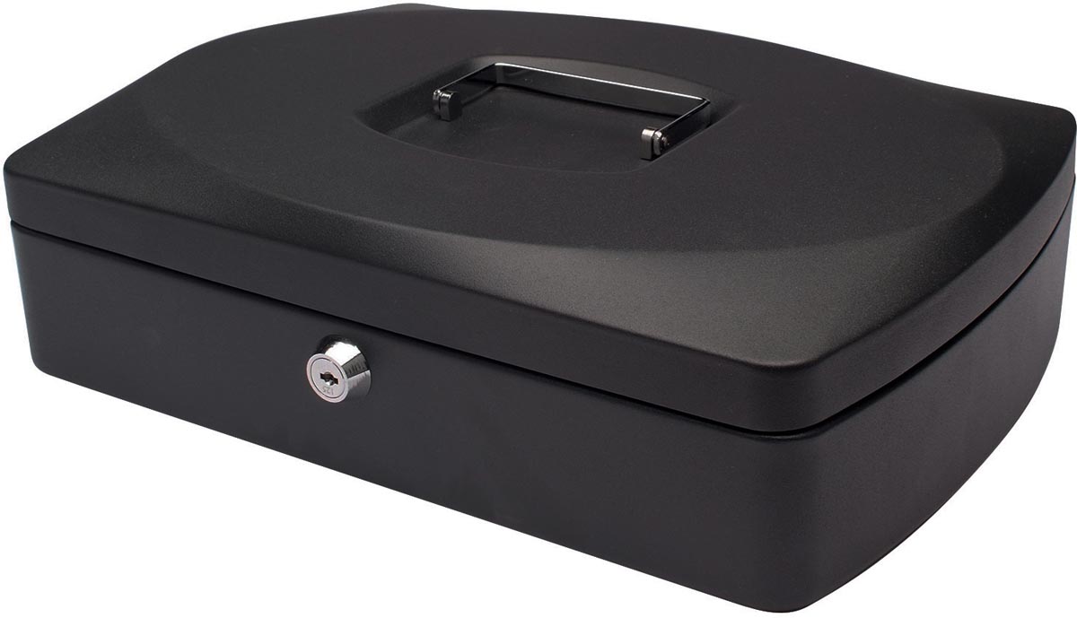 Q-CONNECT geldkoffer, 325 x 235 x 85 mm, zwart