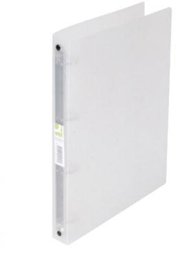 Q-CONNECT ringmap, PP, 4 ringen, 25 mm, transparant Q-CONNECT ringmap, PP, 4 ringen, 25 mm, transparant