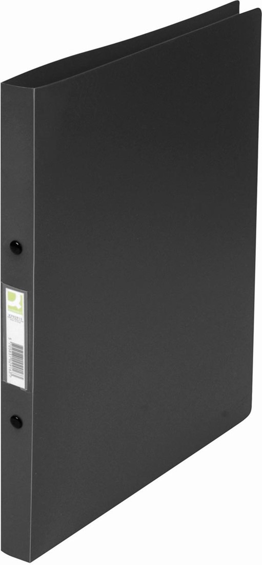 QCONNECT ringmap, PP, 2 ringen, 16 mm, zwart bij VindiQ Office