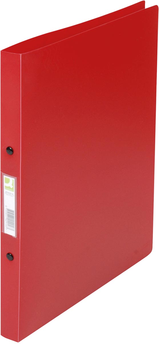 Q-CONNECT ringmap, PP, 2 ringen, 16 mm, rood Q-CONNECT ringmap, PP, 2 ringen, 16 mm, rood