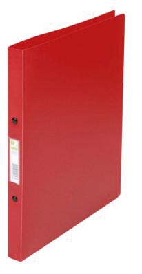 Q-CONNECT ringmap, PP, 2 ringen, 16 mm, rood Q-CONNECT ringmap, PP, 2 ringen, 16 mm, rood