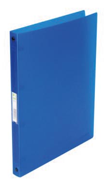 Q-CONNECT ringmap, PP, 4 ringen, 16 mm, transparant blauw Q-CONNECT ringmap, PP, 4 ringen, 16 mm, transparant blauw