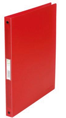 Q-CONNECT ringmap, PP, 4 ringen, 16 mm, transparant rood Q-CONNECT ringmap, PP, 4 ringen, 16 mm, transparant rood
