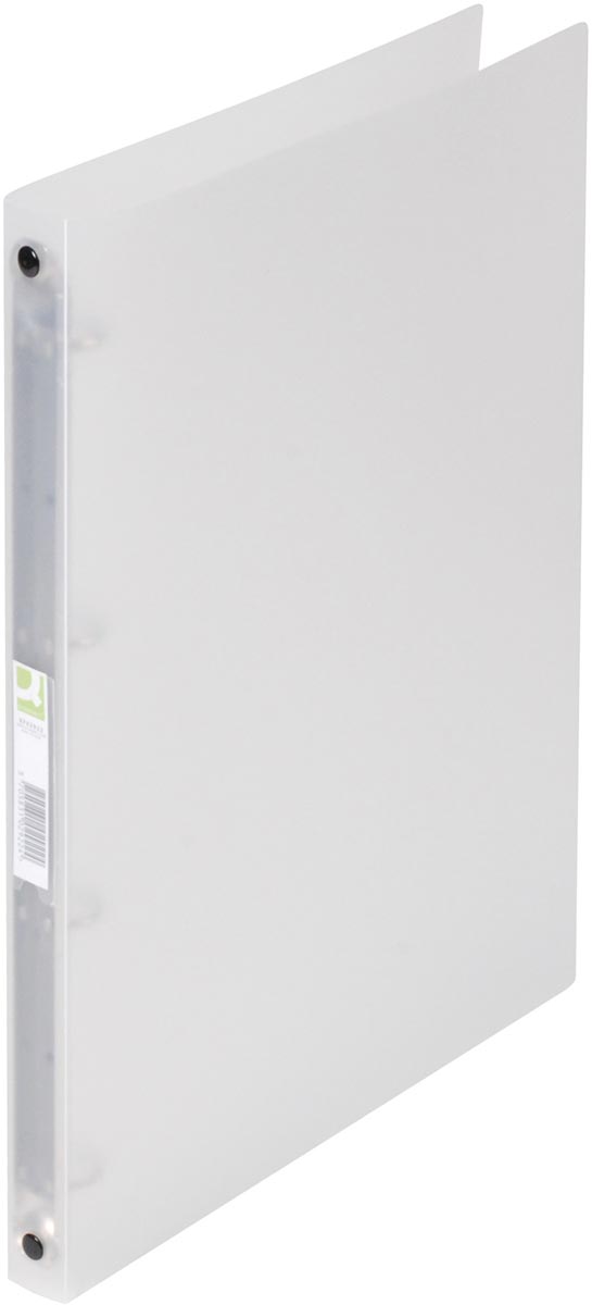 Q-CONNECT ringmap, PP, 4 ringen, 16 mm, transparant
